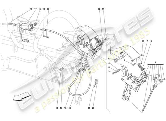 a part diagram from the Ferrari 430 parts catalogue