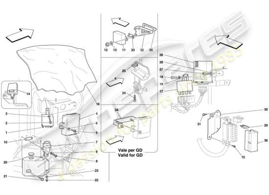 a part diagram from the Ferrari 430 parts catalogue