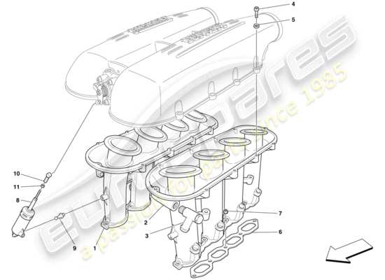 a part diagram from the Ferrari 430 parts catalogue