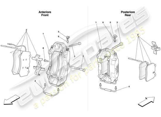 a part diagram from the Ferrari 430 parts catalogue