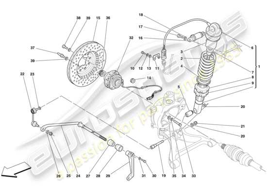 a part diagram from the Ferrari 430 parts catalogue