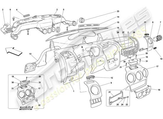 a part diagram from the Ferrari 430 parts catalogue