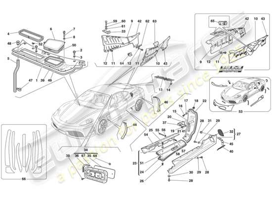 a part diagram from the Ferrari 430 parts catalogue