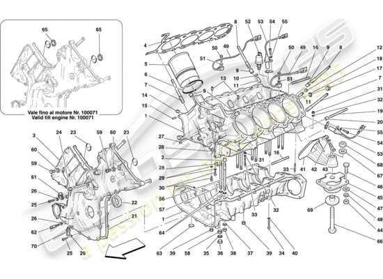 a part diagram from the Ferrari 430 parts catalogue