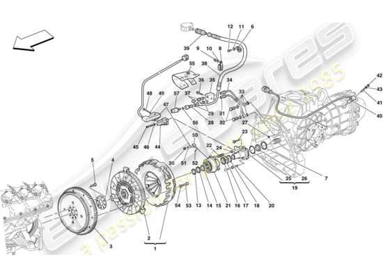 a part diagram from the Ferrari 430 parts catalogue