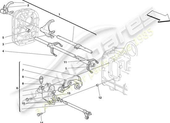 a part diagram from the Ferrari 430 parts catalogue