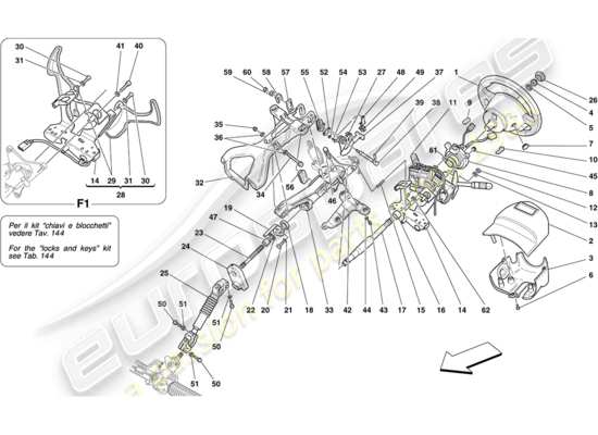 a part diagram from the Ferrari 430 parts catalogue