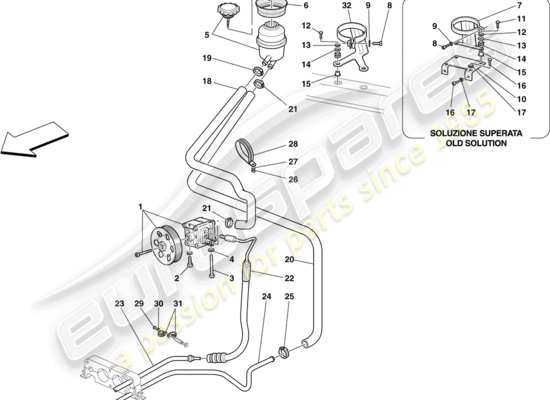 a part diagram from the Ferrari 430 parts catalogue