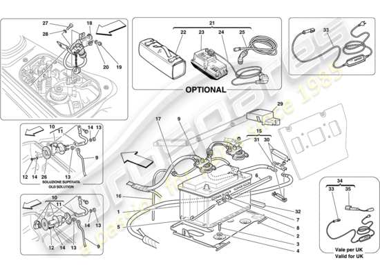 a part diagram from the Ferrari 430 parts catalogue