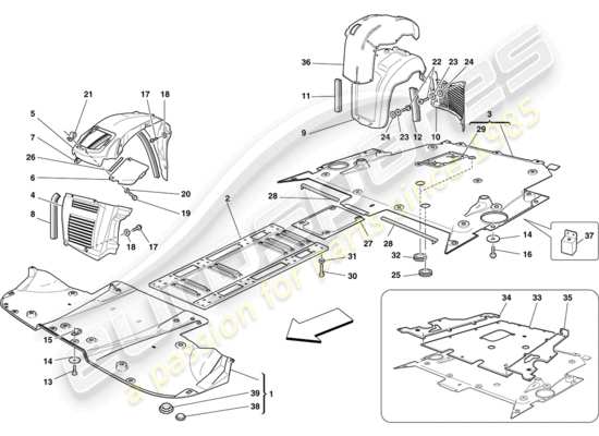 a part diagram from the Ferrari 430 parts catalogue