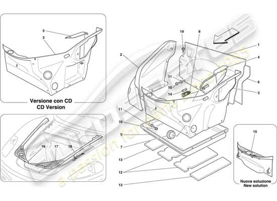 a part diagram from the Ferrari 430 parts catalogue