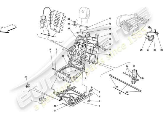 a part diagram from the Ferrari 430 parts catalogue