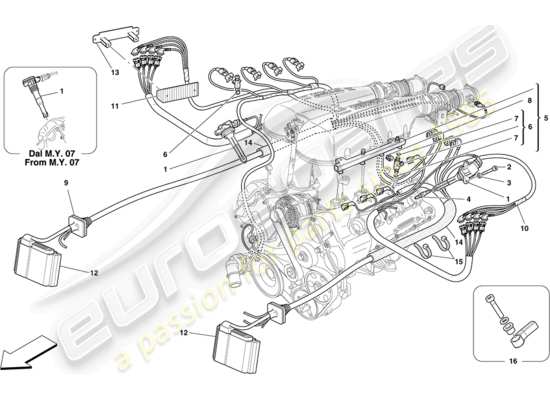 a part diagram from the Ferrari 430 parts catalogue