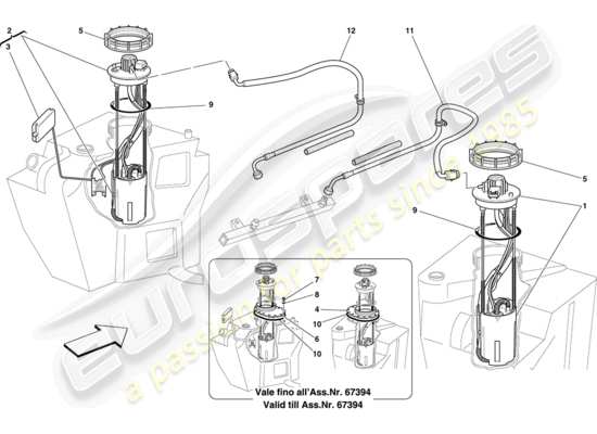 a part diagram from the Ferrari 430 parts catalogue