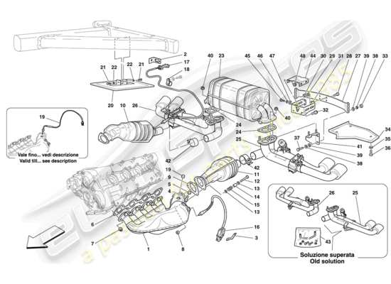 a part diagram from the Ferrari 430 parts catalogue