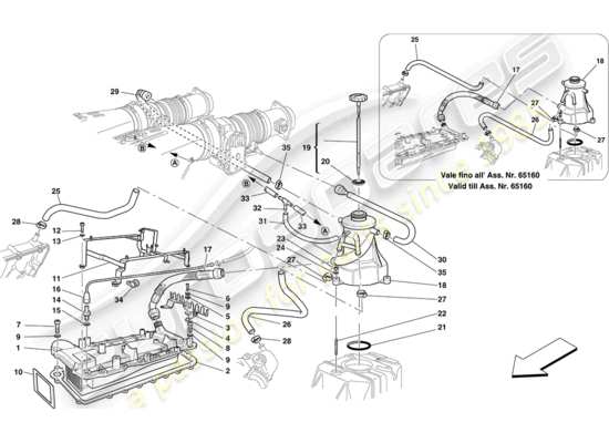 a part diagram from the Ferrari 430 parts catalogue