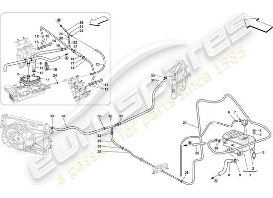 a part diagram from the Ferrari 430 parts catalogue