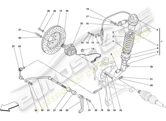 a part diagram from the Ferrari 430 parts catalogue