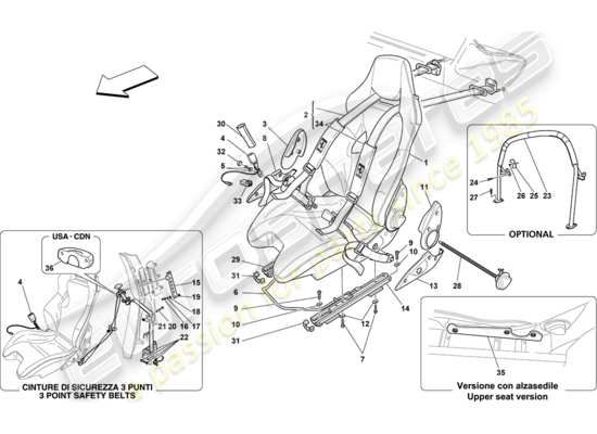 a part diagram from the Ferrari 430 parts catalogue