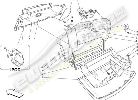 a part diagram from the Ferrari 430 parts catalogue