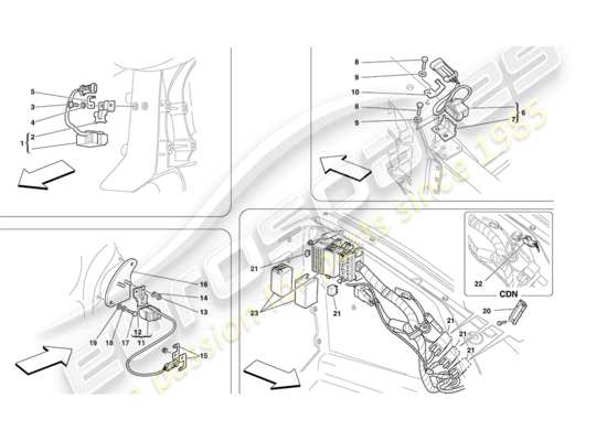 a part diagram from the Ferrari 430 parts catalogue