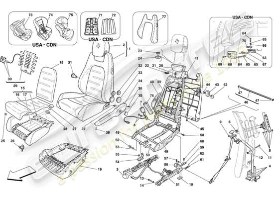 a part diagram from the Ferrari 430 parts catalogue