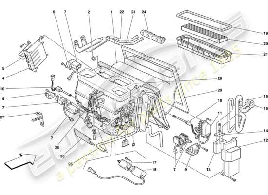 a part diagram from the Ferrari 430 parts catalogue