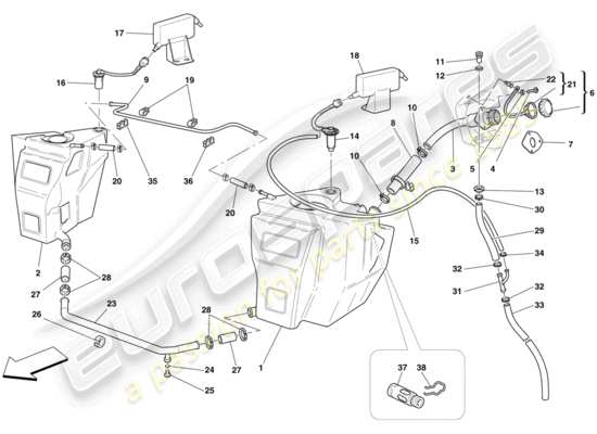 a part diagram from the Ferrari 430 parts catalogue