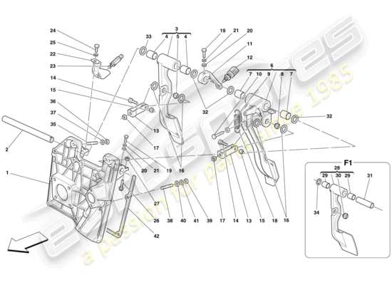 a part diagram from the Ferrari 430 parts catalogue