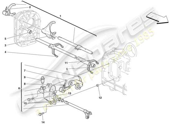 a part diagram from the Ferrari 430 parts catalogue