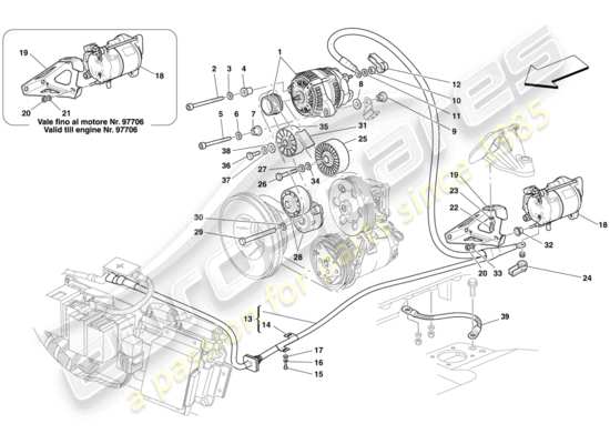 a part diagram from the Ferrari 430 parts catalogue