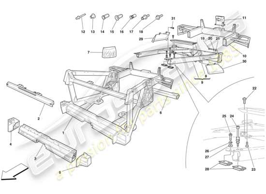 a part diagram from the Ferrari 430 parts catalogue