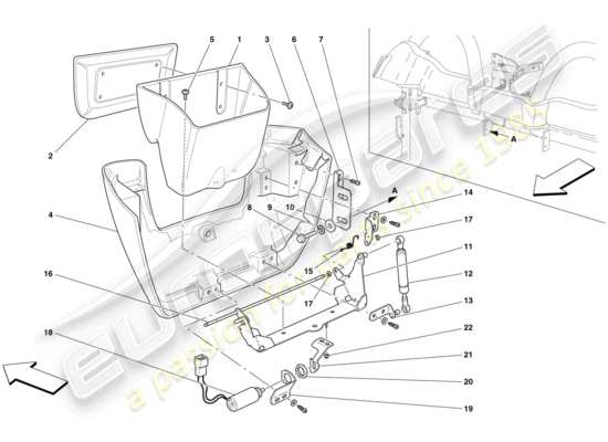 a part diagram from the Ferrari 430 parts catalogue