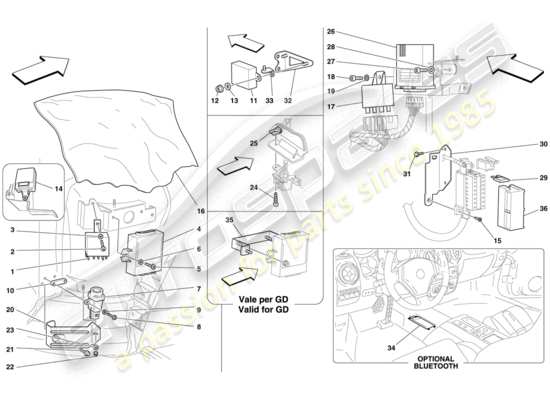 a part diagram from the Ferrari 430 parts catalogue