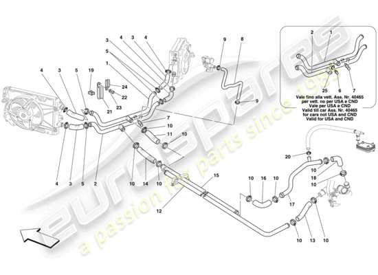 a part diagram from the Ferrari 430 parts catalogue