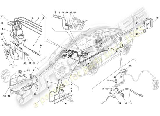 a part diagram from the Ferrari 430 parts catalogue