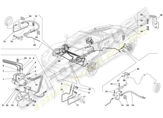 a part diagram from the Ferrari 430 parts catalogue