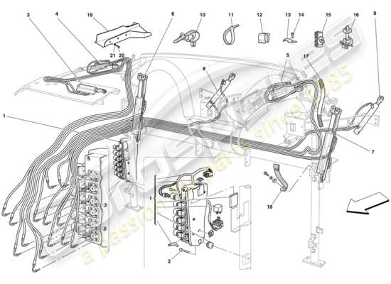 a part diagram from the Ferrari 430 parts catalogue