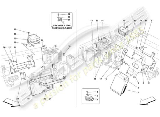 a part diagram from the Ferrari 430 parts catalogue