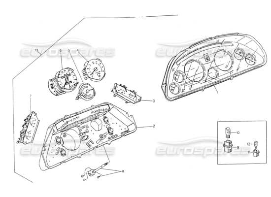 a part diagram from the Maserati Biturbo (1983-1995) parts catalogue