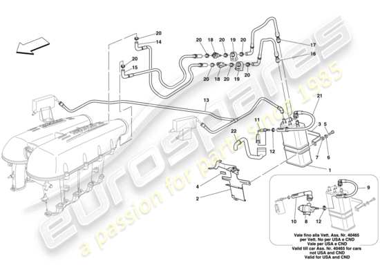 a part diagram from the Ferrari 430 parts catalogue