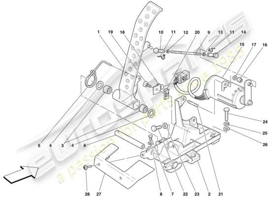 a part diagram from the Ferrari 430 parts catalogue