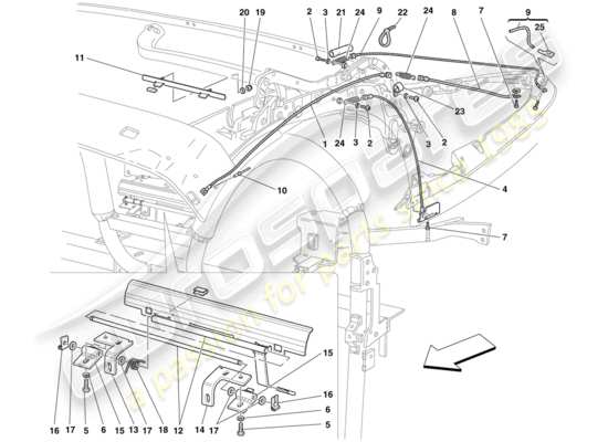 a part diagram from the Ferrari 430 parts catalogue