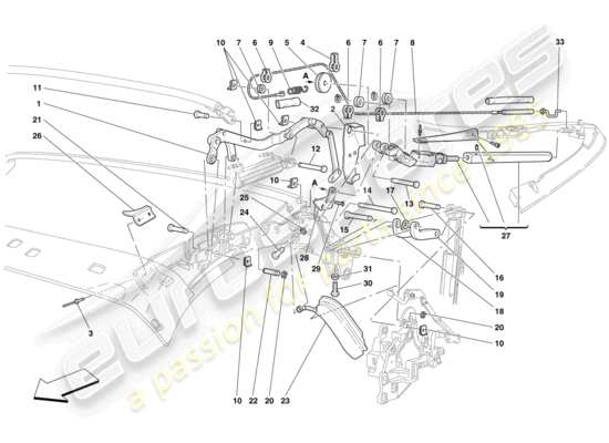 a part diagram from the Ferrari 430 parts catalogue