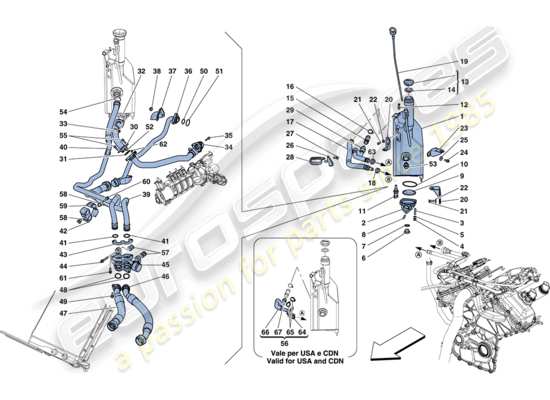 a part diagram from the Ferrari FF parts catalogue