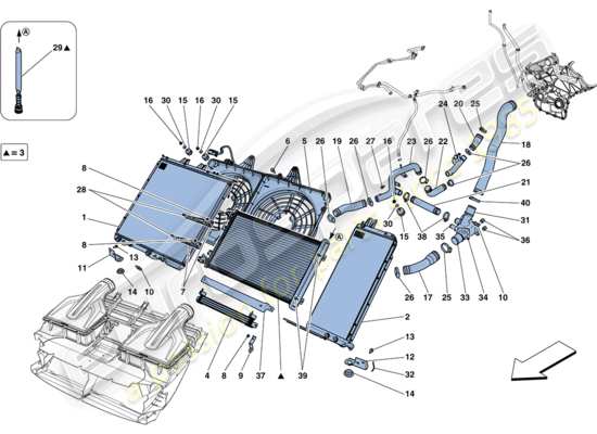 a part diagram from the Ferrari FF parts catalogue