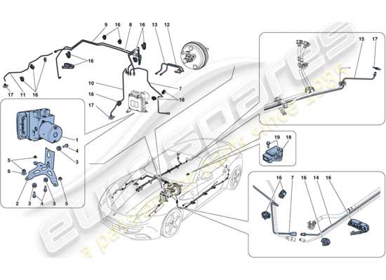 a part diagram from the Ferrari FF parts catalogue