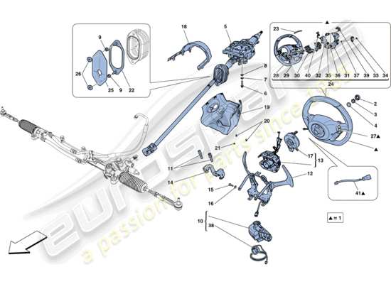 a part diagram from the Ferrari FF parts catalogue