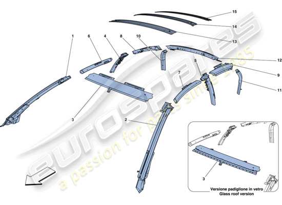 a part diagram from the Ferrari FF parts catalogue