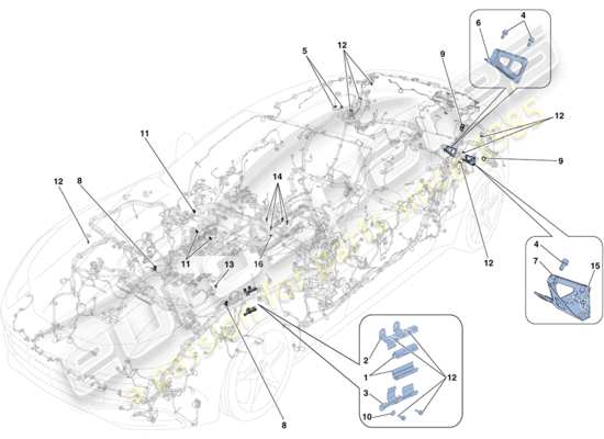 a part diagram from the Ferrari FF parts catalogue